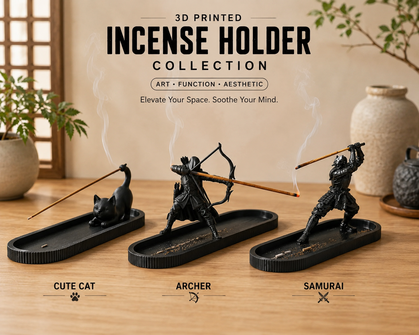Decorative Incense Stick Holder Collection