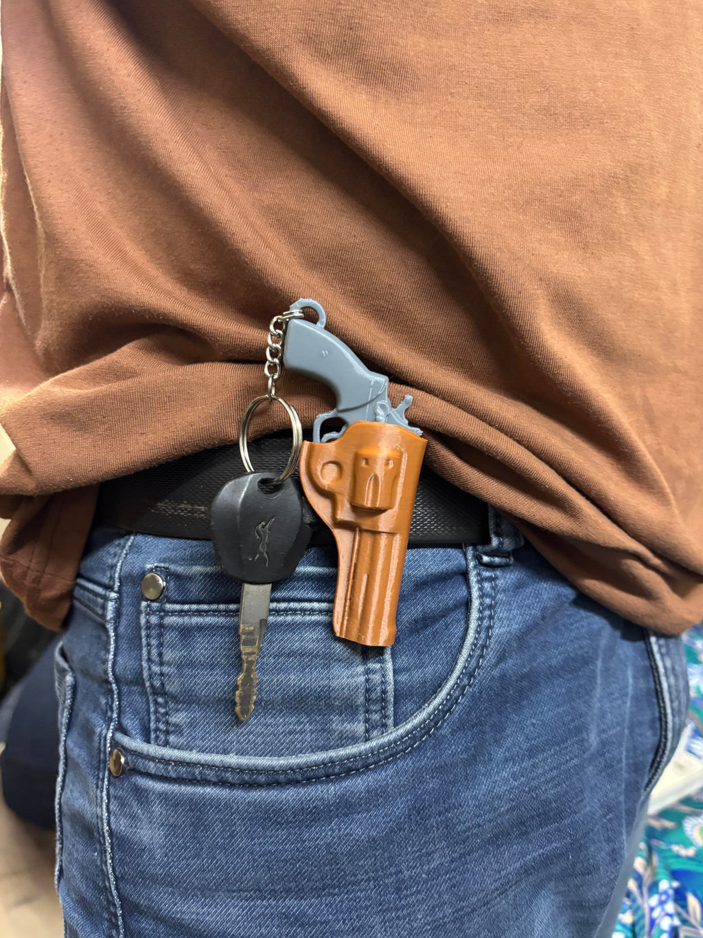 Vintage Revolver Keychain