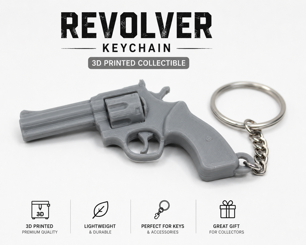 Vintage Revolver Keychain