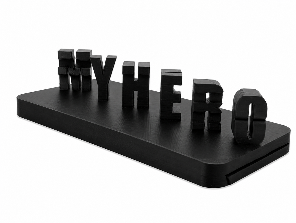 Father's Day Optical Illusion Name Plaque – Personalized 3D Printed Gift
